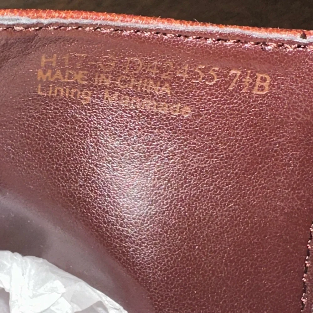 Cole Haan Belmont Leather Ankle Boot Chestnut Brown Minimalist Everyday Size 7.5
